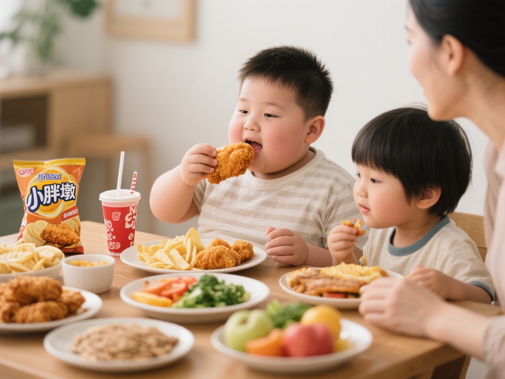 揭秘“小胖墩”变胖背后的原因与体重管理方法 饮食结构失衡
不合理的饮食是“小胖墩”